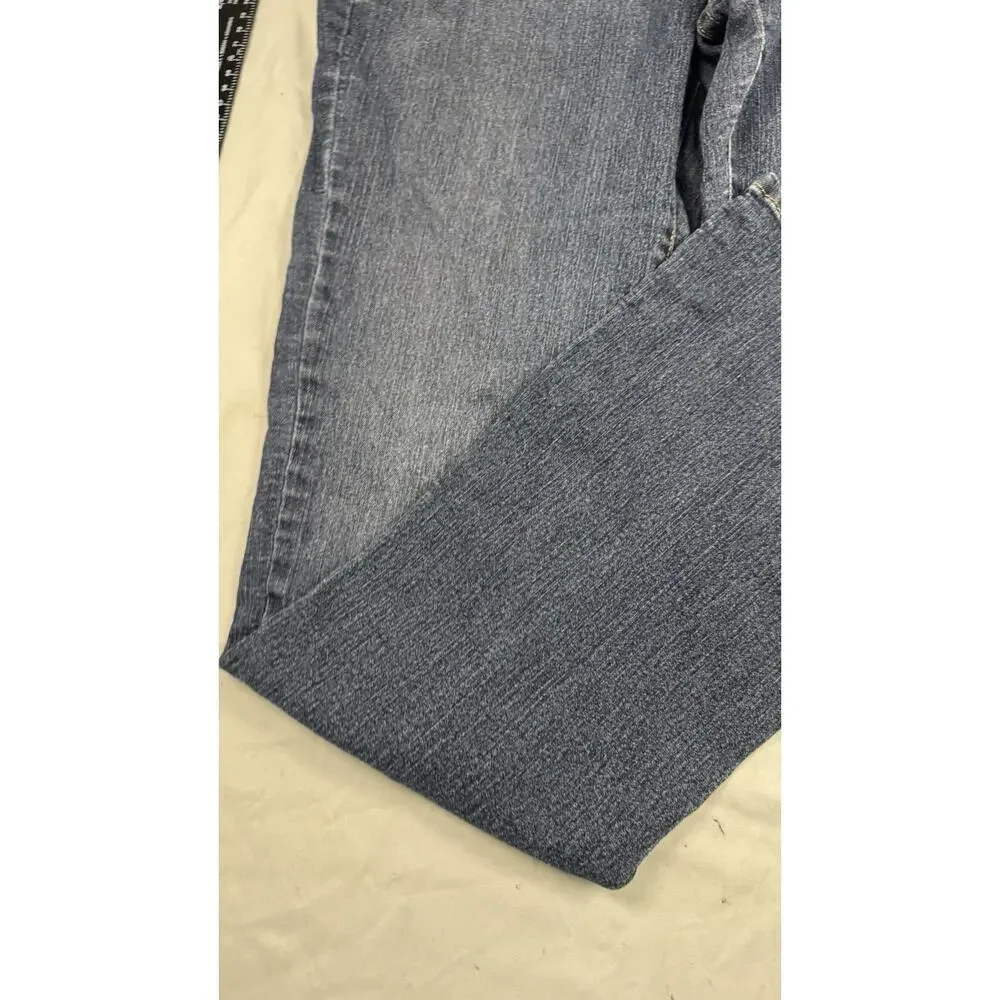 Signature Levi Strauss Bootcut Jeans Womens 32x34 Blue Wash Mid Rise Stretch